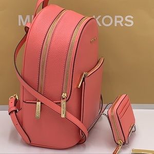 MICHAEL KORS ADINA MEDIUM BACKPACK GRAPEFRUIT